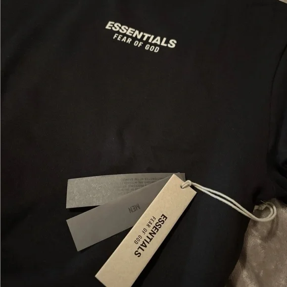 NEW Fear of God Essentials Black Hoodie 100% Authentic - Picture 3 of 4